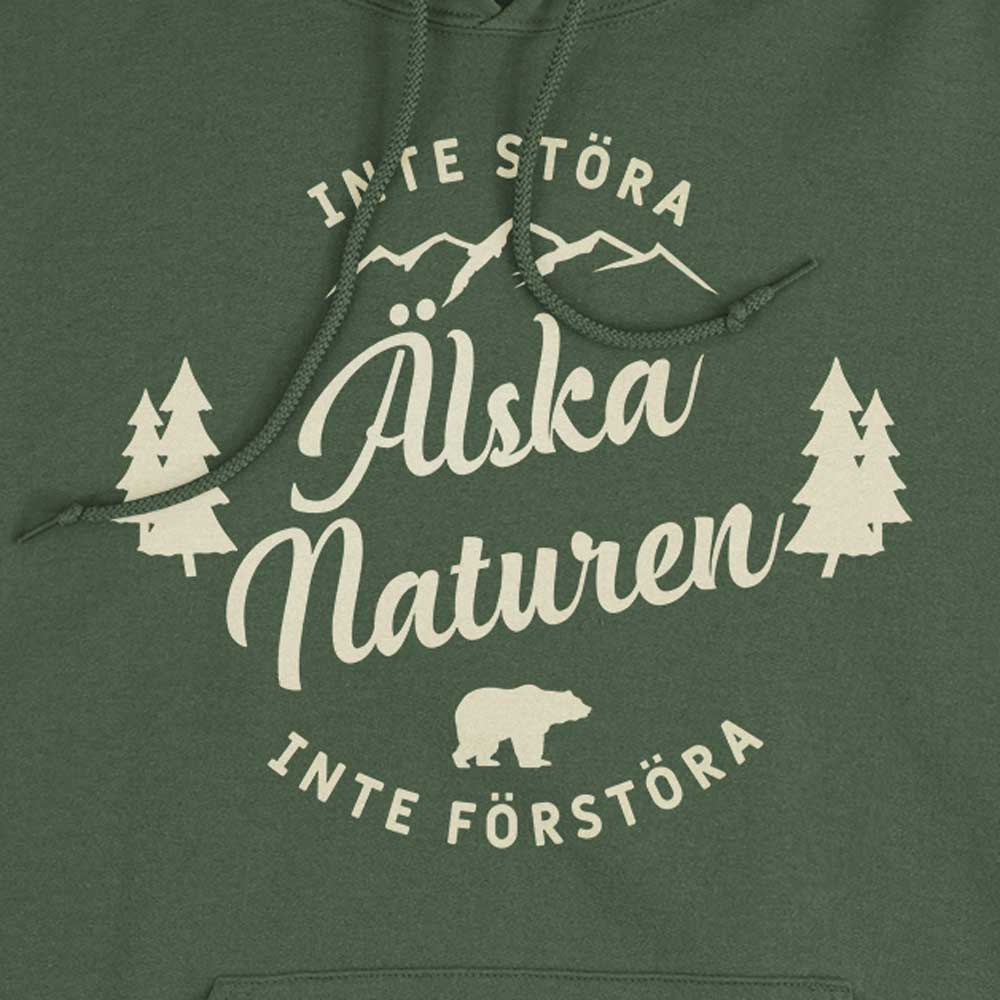 Älska Naturen | Huvtröja - Sverigekompaniet