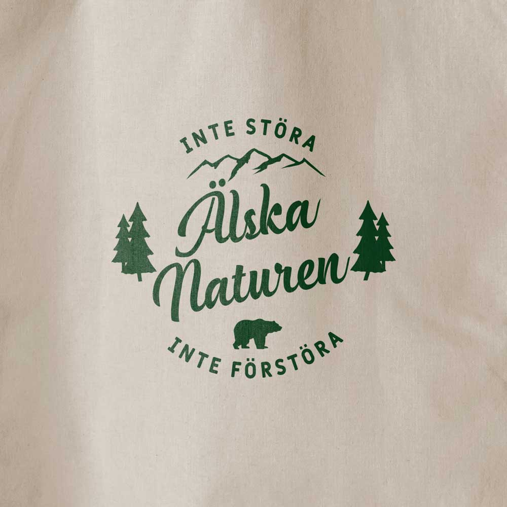 Älska naturen | Tygpåse