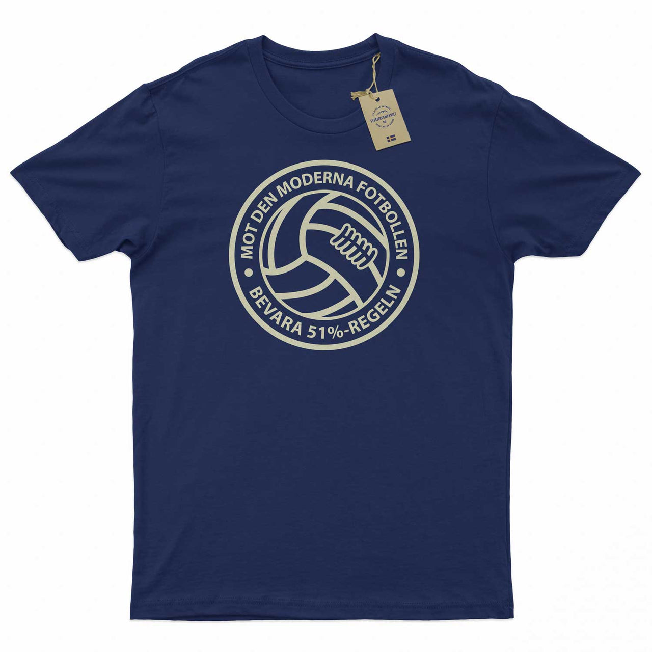 Mot den moderna fotbollen - bevara 51 - procentsregeln | T-shirt - Sverigekompaniet, Sverigetröja
